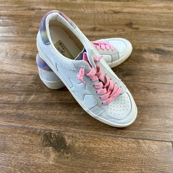 Vintage Havana Women’s Eve Glitter Multi Distressed Sneakers size 8.5 - Picture 9 of 12